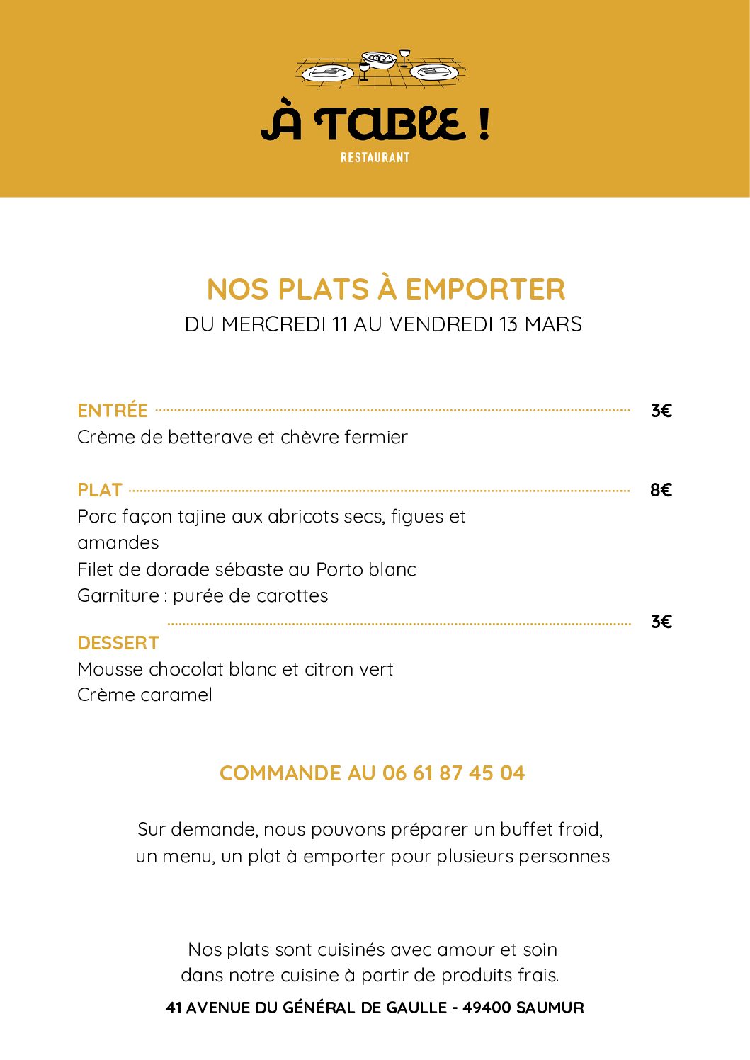 Plats Du 11 Au 13 Mars 2 Pdf